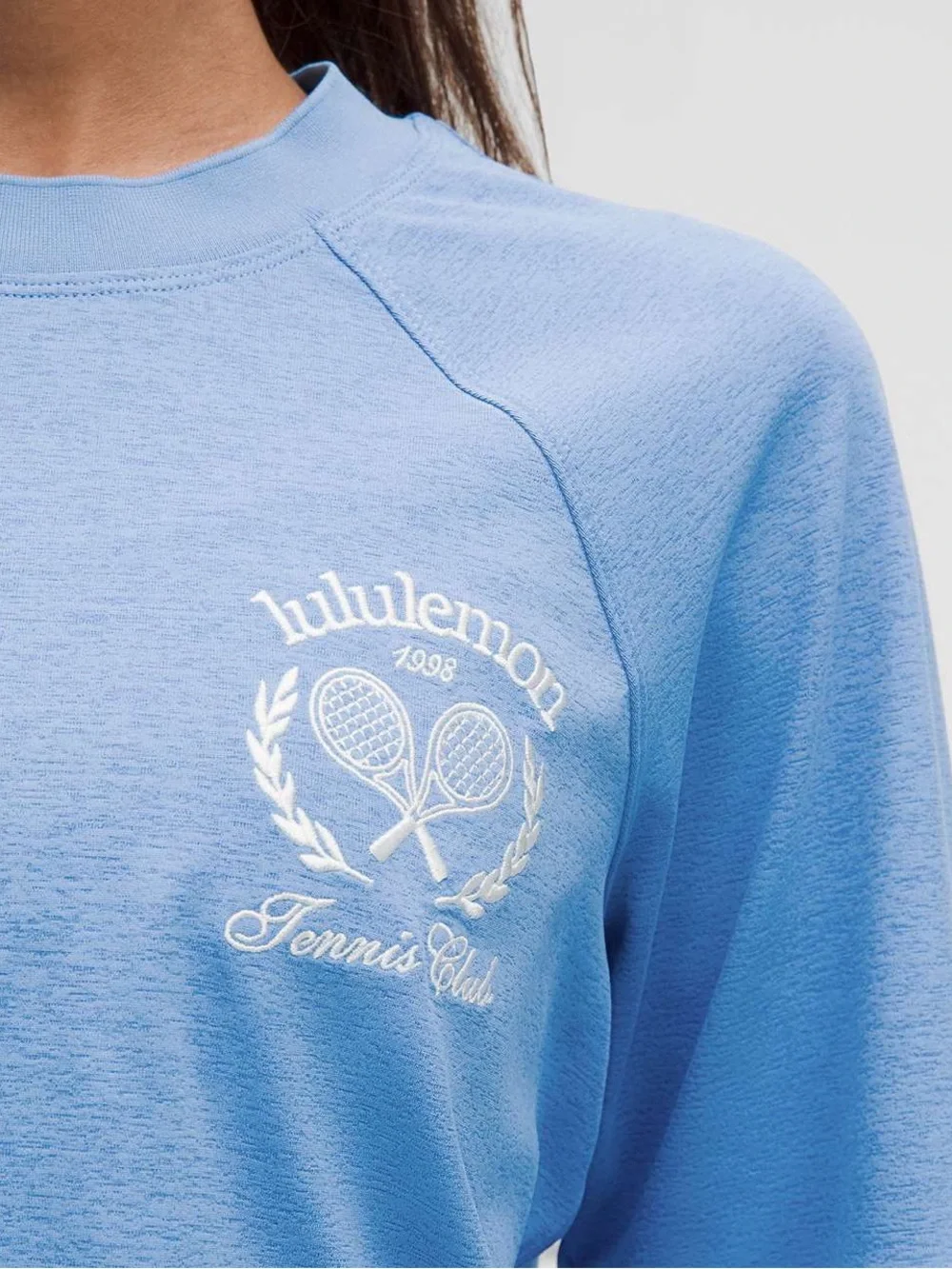 lululemon athletica Sky Blue Long-Sleeve Logo Sweatshirt - Picture 5 of 7
